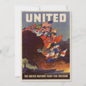 WWII Vintage Poster Kaart (Voorkant)