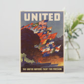 WWII Vintage Poster Kaart (Staand voorkant)