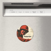 WWII Vintage Poster Magnet (Insitu (Vaatwasser))