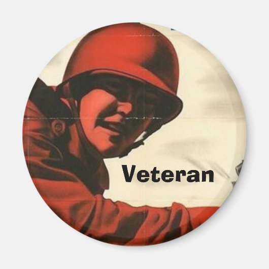 WWII Vintage Poster Magnet (Voorkant)