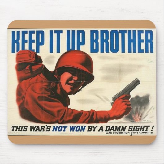 WWII Vintage Poster Muismat (Voorkant)