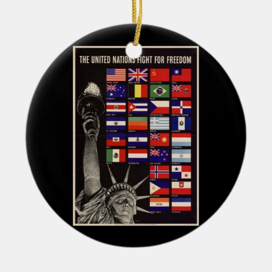 WWII Vintage Poster Ornament (Voorkant)