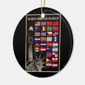 WWII Vintage Poster Ornament (Links)