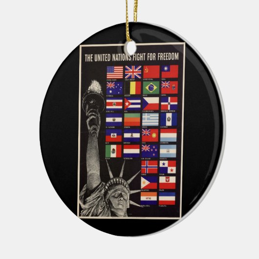 WWII Vintage Poster Ornament (Links)
