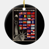 WWII Vintage Poster Ornament (Achterkant)