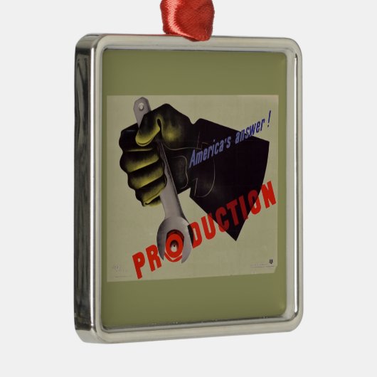 WWII Vintage Poster Ornament (Rechts)