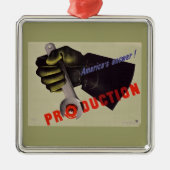 WWII Vintage Poster Ornament (Voorkant)