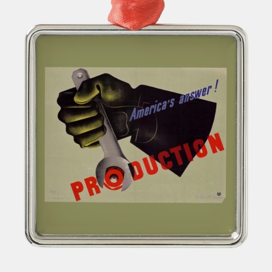 WWII Vintage Poster Ornament (Voorkant)