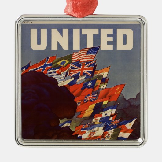 WWII Vintage Poster Ornament (Voorkant)