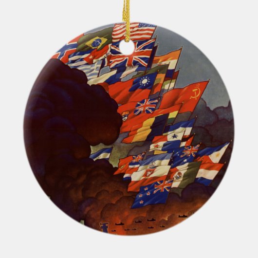 WWII Vintage Poster Ornament (Achterkant)