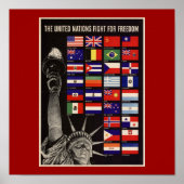 WWII Vintage Poster Poster (Voorkant)