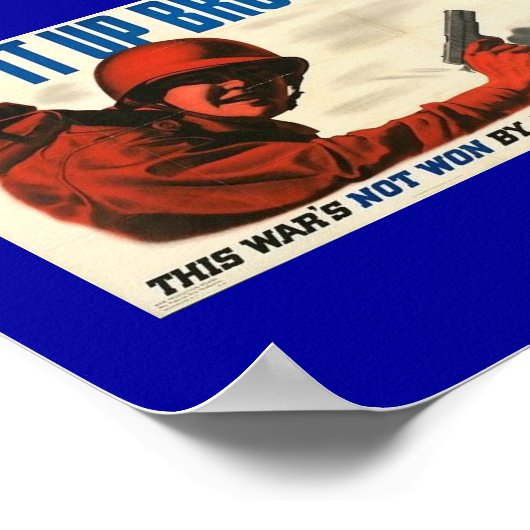 WWII Vintage Poster Poster (Hoek)