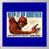 WWII Vintage Poster Poster (Voorkant)