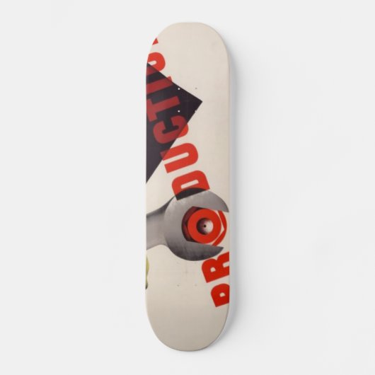 WWII Vintage Poster Skateboard (Voorkant)