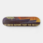 WWII Vintage Poster Skateboard (Horizontaal)