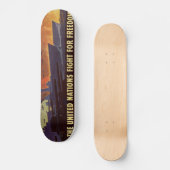 WWII Vintage Poster Skateboard (Voorkant)