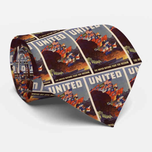 WWII Vintage Poster Stropdas (Opgerold)