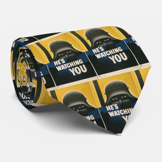 WWII Vintage Poster Stropdas (Opgerold)