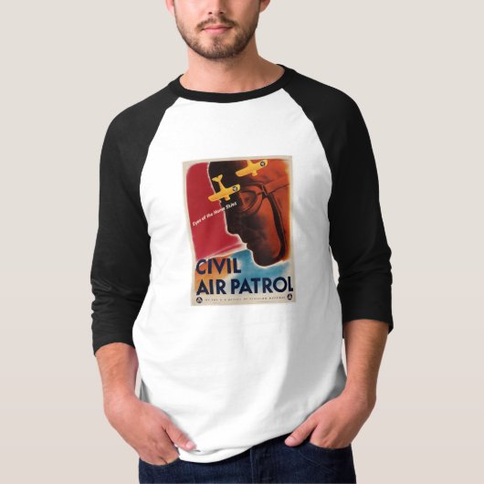 WWII Vintage Poster T-shirt (Voorkant)