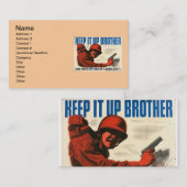 WWII Vintage Poster Visitekaartje (Voorkant / Achterkant)