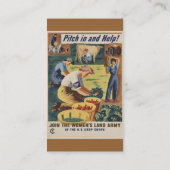 WWII Visitekaartje patriottisch Poster (Achterkant)