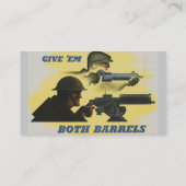 WWII Visitekaartje patriottisch Poster (Achterkant)