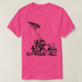 WWII Vlag Hijsen op Iwo Jima T-shirt (Design voorkant)