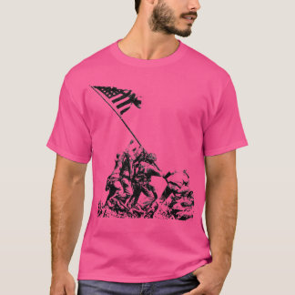 WWII Vlag Hijsen op Iwo Jima T-shirt