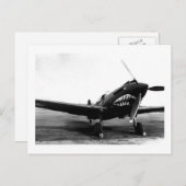 WWII Vliegende trekkers, bochten P-40 Vuurvliegtui Briefkaart (Voorkant / Achterkant)