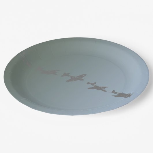 WWII-Vliegtuig Papieren Bordje (Gekanteld)