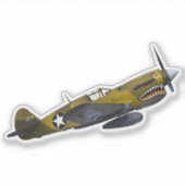 WWII VLIEGTUIG STICKER (Voorkant)