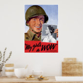 WWII Vrouwen en werknemers Poster (Keuken)