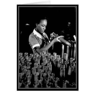 WWII-vrouwen - Homefront/Wenskaart van oorlogsinsp