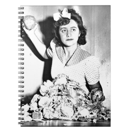 WWII Vrouwen in de Homefront/Oorlog Notitieboek (Voorkant)