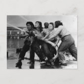 WWII Vrouwen op de Homefront/Oorlog Briefkaart (Voorkant)