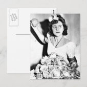 WWII Vrouwen op de Homefront/Oorlog Briefkaart (Voorkant / Achterkant)