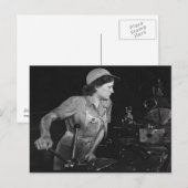WWII Vrouwen op de Homefront/Oorlog Briefkaart (Voorkant / Achterkant)