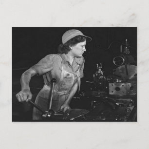 WWII Vrouwen op de Homefront/Oorlog Briefkaart