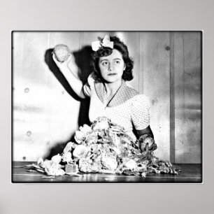 WWII Vrouwen op de Homefront/Oorlog Poster