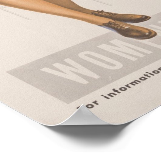 WWII Vrouwenlegerkorps Poster (Hoek)