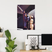 WWII Vrouwenluchtvaartapparatuur Poster (Thuiskantoor)