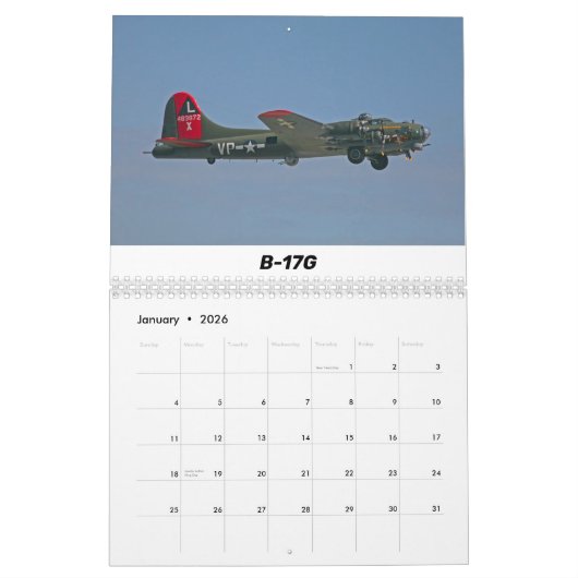 WWII-Warvogelkalender Kalender (Jan 2026)
