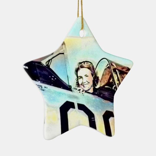 WWII Wasp Pilot Ornament (Rechts)