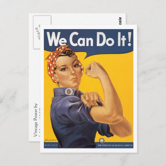 WWII "We kunnen het!" Briefkaart (Voorkant / Achterkant)
