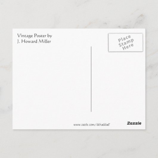 WWII "We kunnen het!" Briefkaart (Achterkant)