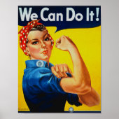 WWII we kunnen het doen met het riveter Poster (Voorkant)
