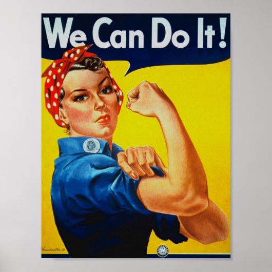WWII we kunnen het doen met het riveter Poster (Voorkant)