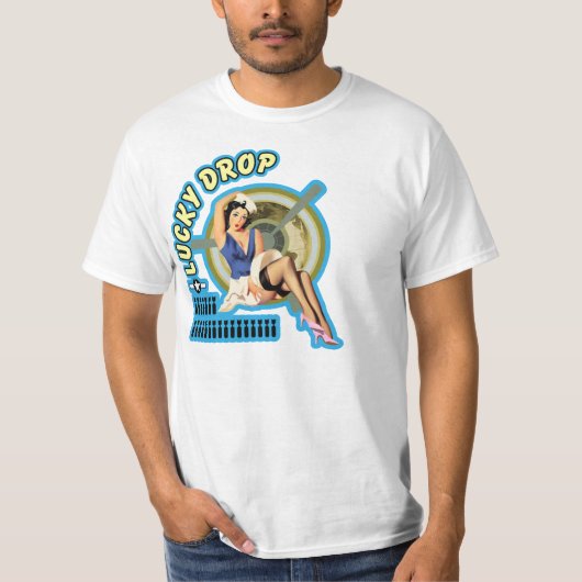 WWII Wing Art (Lucky Drop) T-Shirt (Voorkant)