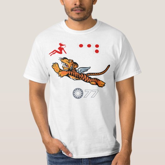 WWII Wing Art (vliegende trekkers) T-shirt (Voorkant)