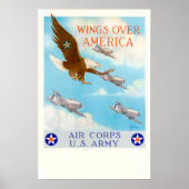 WWII wings over Amerika Poster (Voorkant)